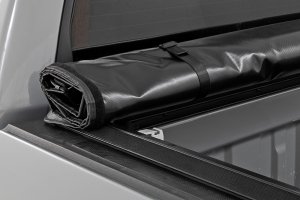 Toyota Tundra Soft Roll Up Bed Cover - Rough Country - Matte Black - '07-'21